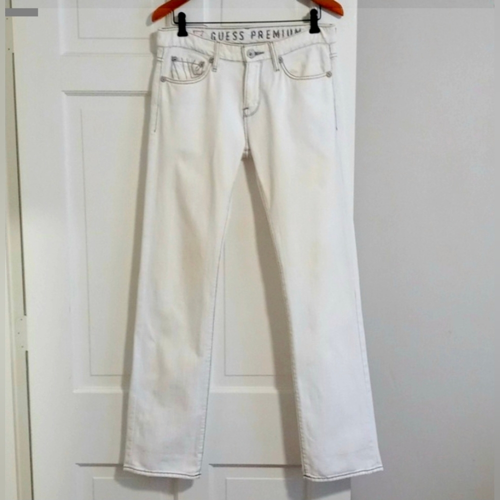 🤍VTG Guess Premium🤍 - White Lincoln (Slim Straight) Jean